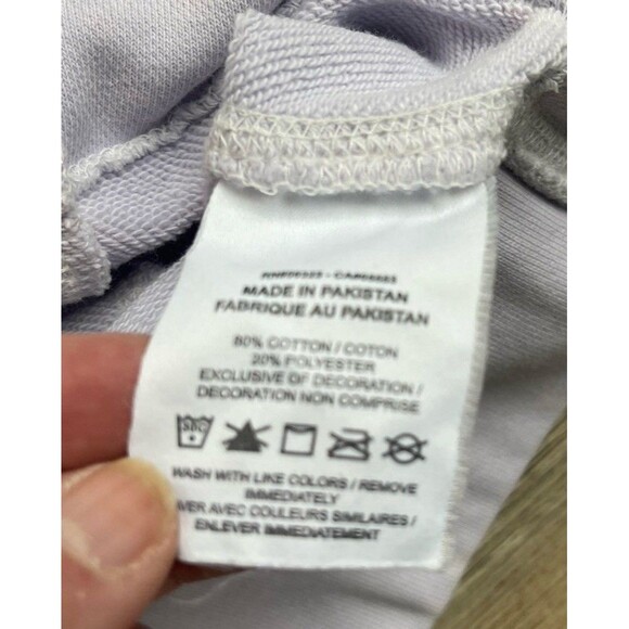 Nike Women's Sweatshirt Violet & Pink Swoosh Crop Top Pullover Medium Sweatshirt - Picture 7 of 7